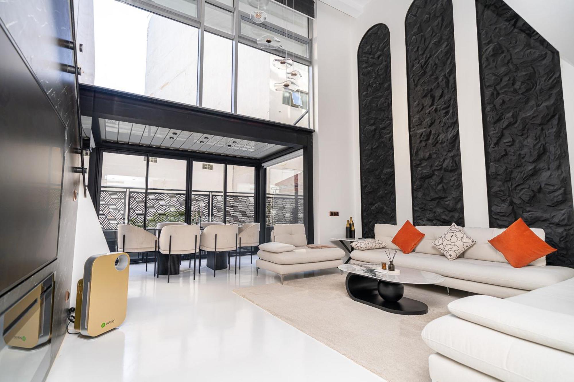 Ecrin Secret, Duplex Prestige, Proche Corniche & Medina, Piscine, Parking, Wifi, Iptv, Ac Apartment Tangier Exterior photo